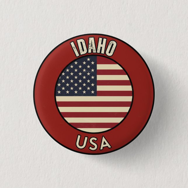 Idaho United States Button (Front)