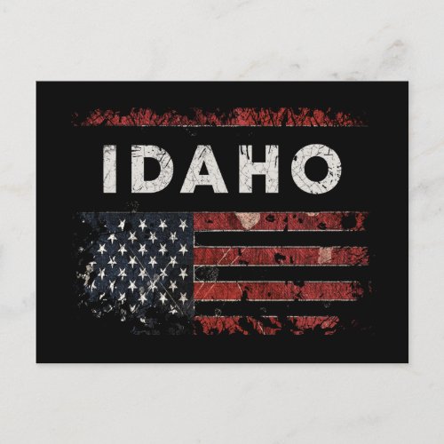 Idaho USA Flag Postcard