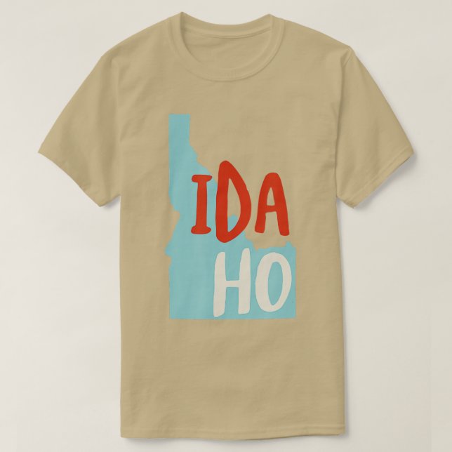 Idaho USA ID State of Idaho Souvenir  T-Shirt (Design Front)