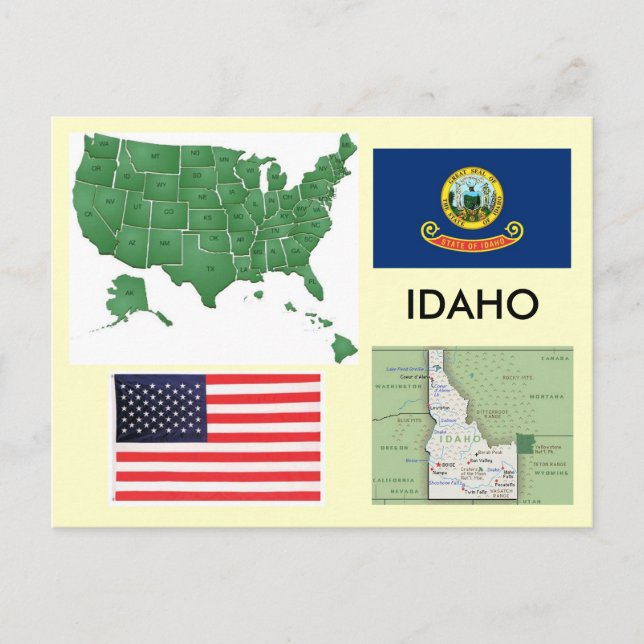 Idaho, USA Postcard (Front)