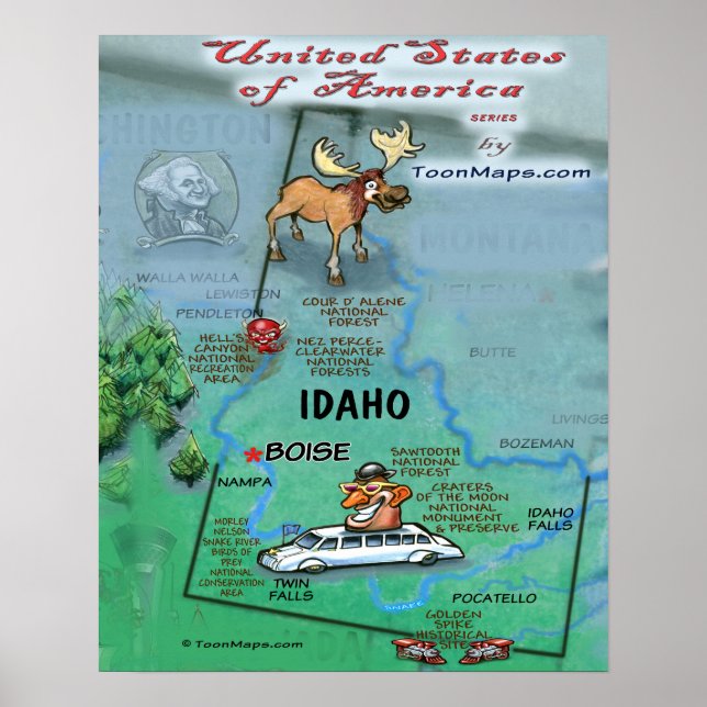 Idaho USA Poster (Front)