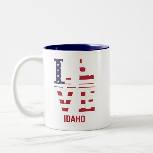 Idaho USA State Love Two_Tone Coffee Mug