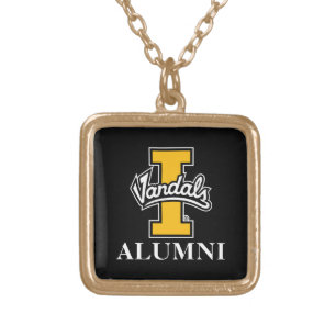 Idaho Vandals Alumni Gold Plated Necklace