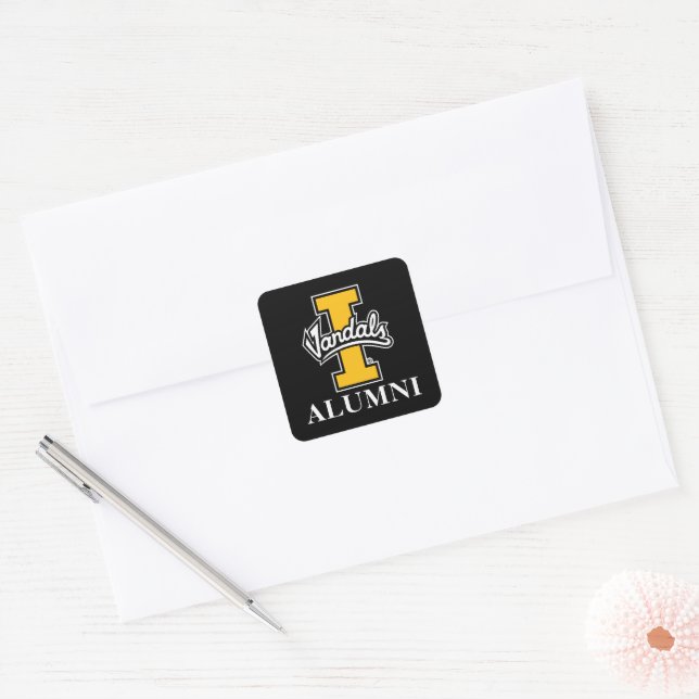 Idaho Vandals  Alumni Square Sticker (Envelope)