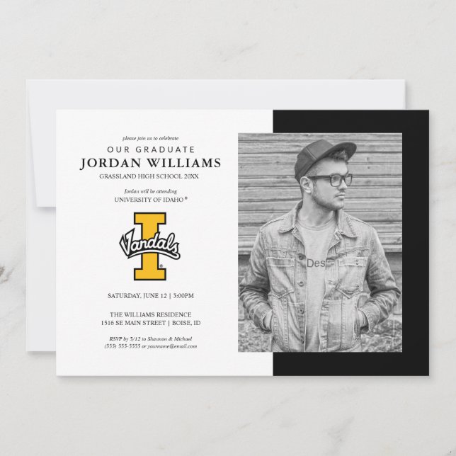 Idaho Vandals Future Graduate Graduation Announcement (Front)