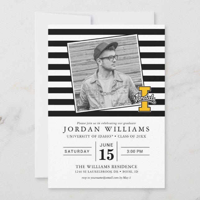 Idaho Vandals Graduate Graduation Announcement (Front)