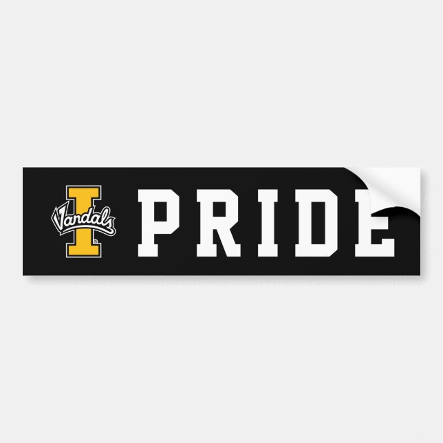 Idaho Vandals Logo Bumper Sticker (Front)