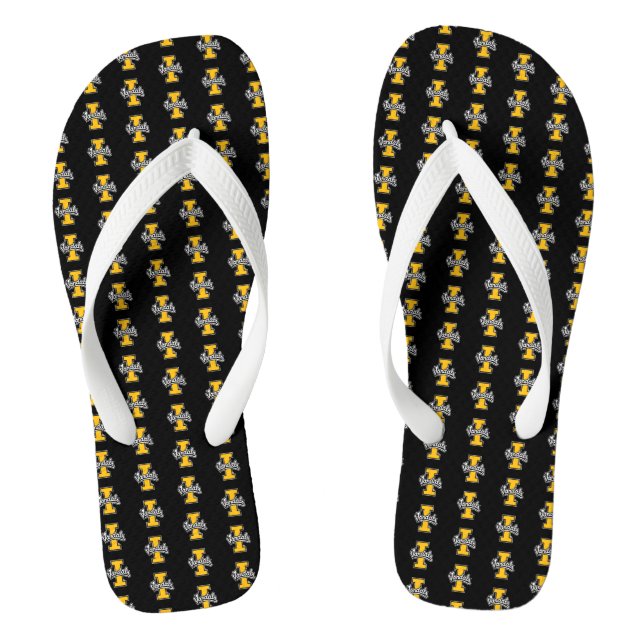 Idaho Vandals Logo Flip Flops (Footbed)