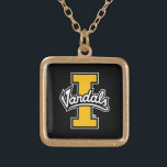 Idaho Vandals Logo Gold Plated Necklace<br><div class="desc">Check out these University of Idaho designs! Show off your University of Idaho Pride with these new University products. These make the perfect gifts for the Xavier student, alumni, family, friend or fan in your life. All of these Zazzle products are customizable with your name, class year, or club. Go...</div>