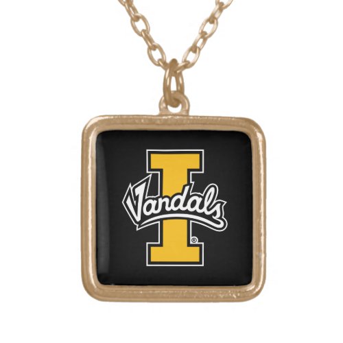 Idaho Vandals Logo Gold Plated Necklace