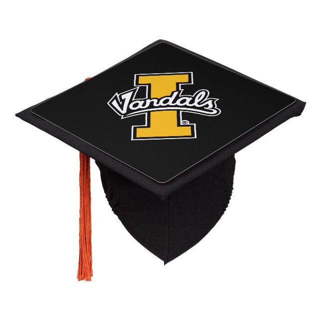 Idaho Vandals Logo Graduation Cap Topper (Angled)