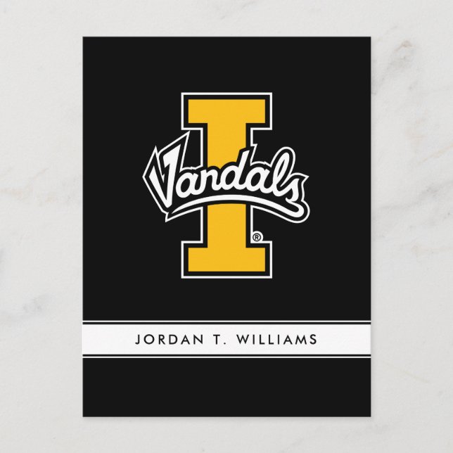 Idaho Vandals Logo Invitation Postcard (Front)