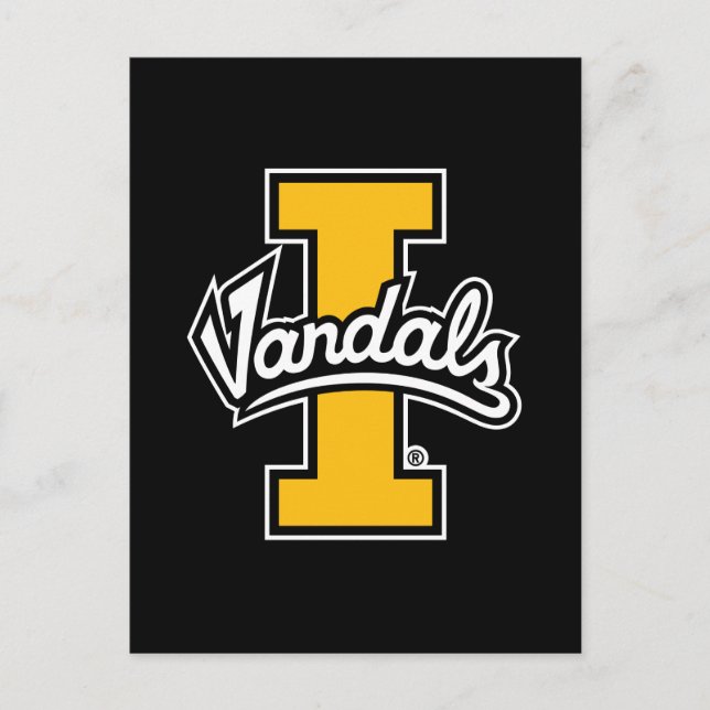 Idaho Vandals Logo Invitation Postcard (Front)