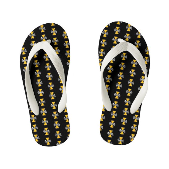 Idaho Vandals Logo Kid's Flip Flops (Footbed)