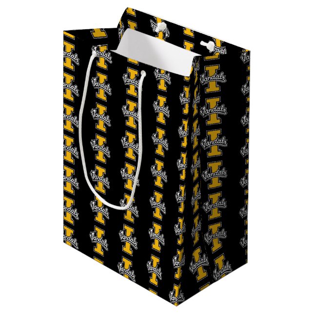 Idaho Vandals Logo Medium Gift Bag (Front Angled)
