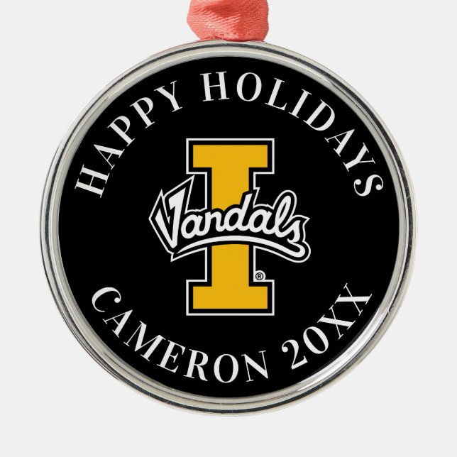 Idaho Vandals Logo Metal Ornament (Front)