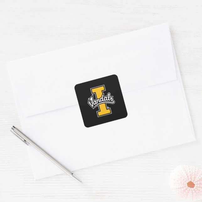 Idaho Vandals Logo Square Sticker (Envelope)