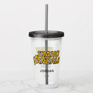 Idaho Vandals Wordmark Acrylic Tumbler