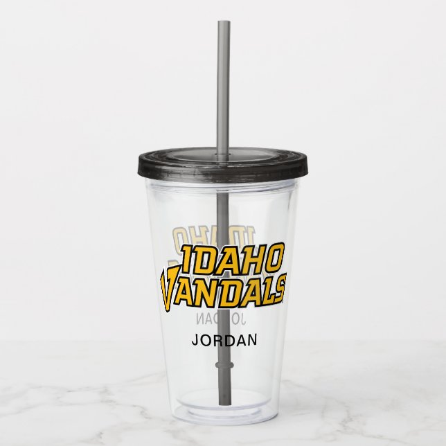 Idaho Vandals Wordmark Acrylic Tumbler (Front)