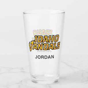 Idaho Vandals Wordmark Glass