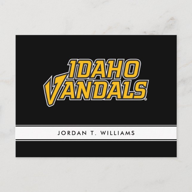 Idaho Vandals Wordmark Invitation Postcard (Front)
