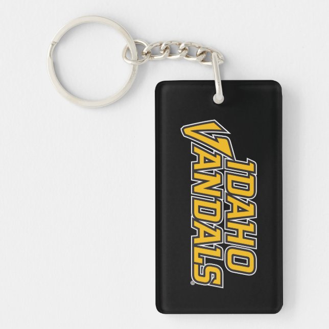 Idaho Vandals Wordmark Keychain (Front)