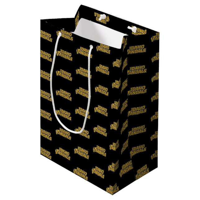 Idaho Vandals Wordmark Medium Gift Bag (Front Angled)