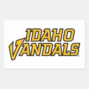 Idaho Vandals Wordmark Rectangular Sticker