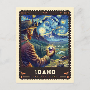 Idaho   Vincent Van Gogh Inspired Postcard