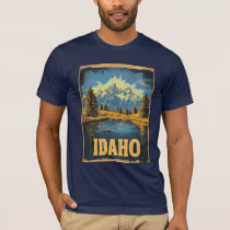 Idaho vintage travel poster