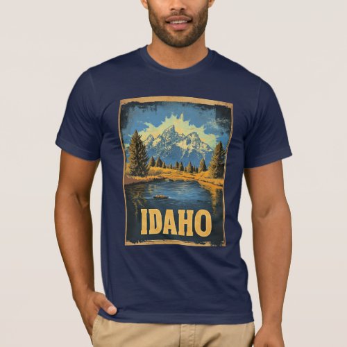 Idaho vintage travel poster
