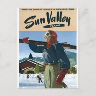 Idaho Vintage Travel poster USA Postcard