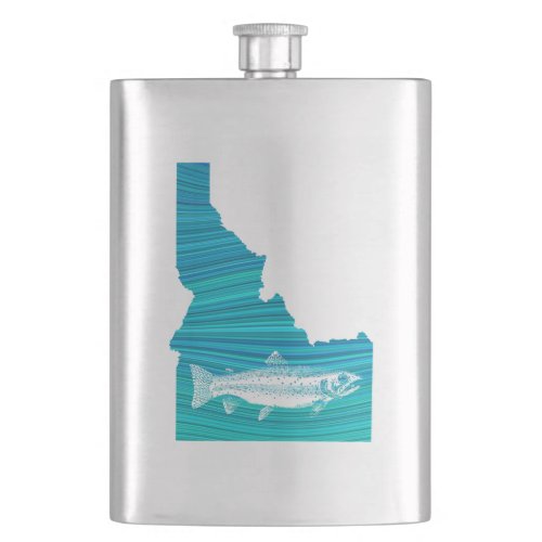 Idaho Wave Fishing Flask