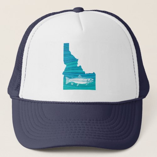 Idaho Wave Fishing Trucker Hat