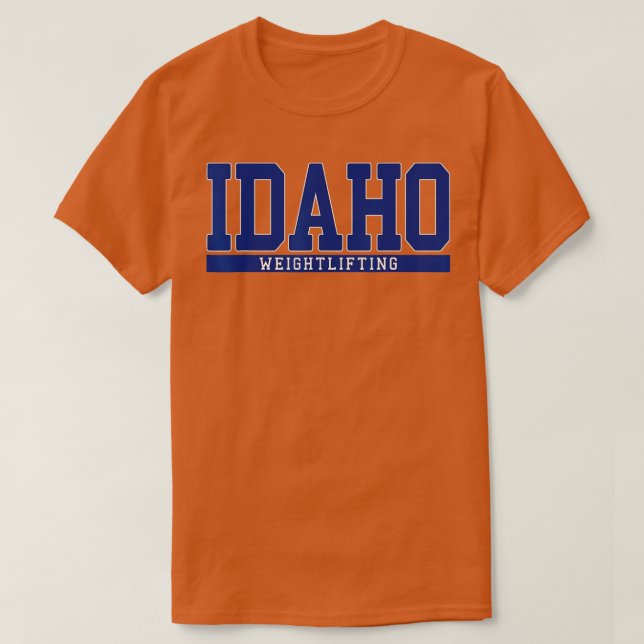 Idaho Weightlifting  T-Shirt (Design Front)