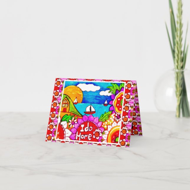 Idaho welcome, Idahome, Housewarming Ida Home Card (Front)