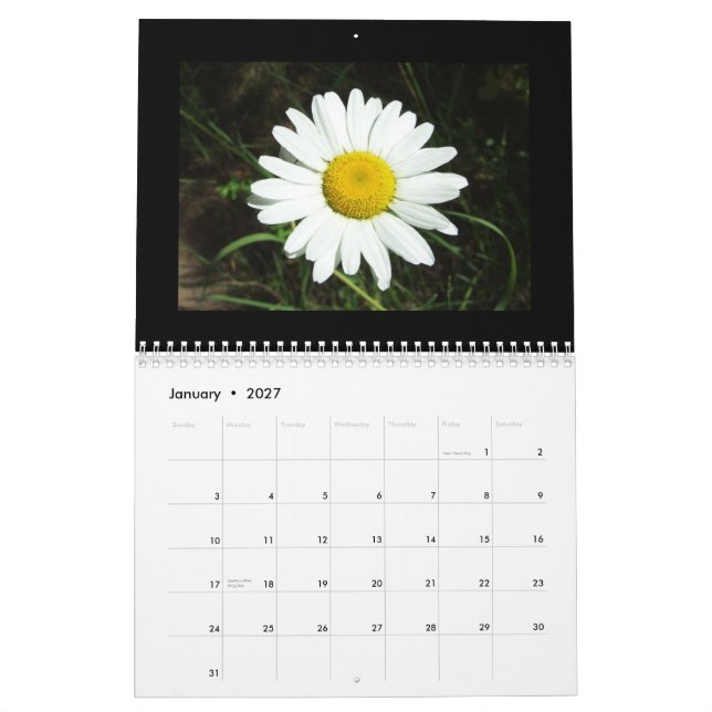 Idaho Wildflower Calendar (Jan 2027)