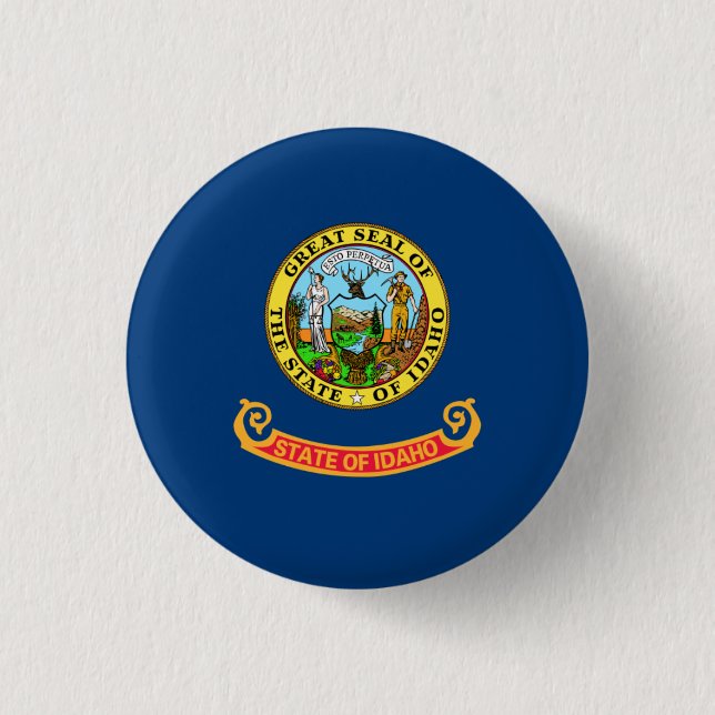 Idahoan Flag, Flag of Idaho Button (Front)