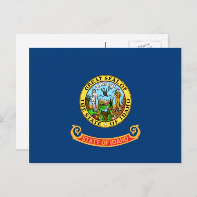 Idahoan Flag, Flag of Idaho Postcard (Front/Back)