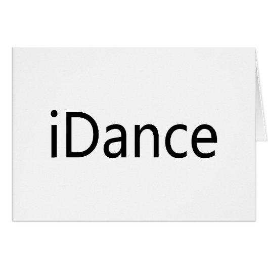 iDance Cards (Front Horizontal)