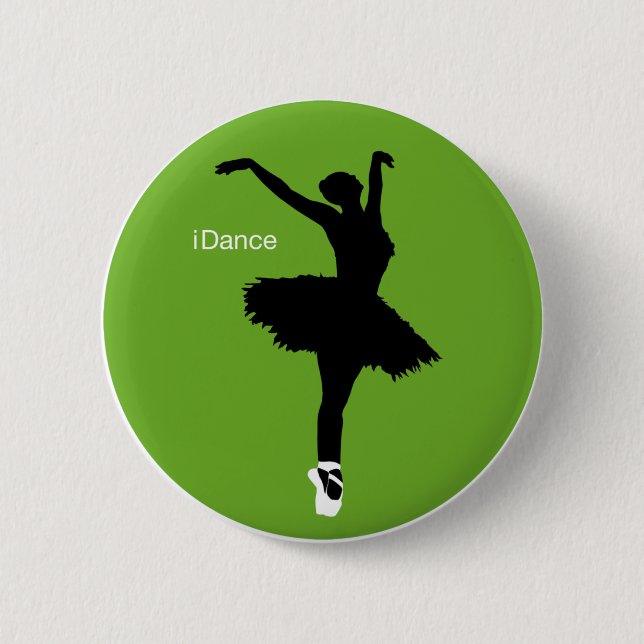 iDance (Green) Pinback Button (Front)