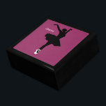 iDance Jewelry Box<br><div class="desc">The perfect gift for your ballerina. A parody of the famous iPod ads, this bold design never goes unnoticed. Another great ballet t-shirt, dance t-shirt or ballet gift from eBrush Design!</div>