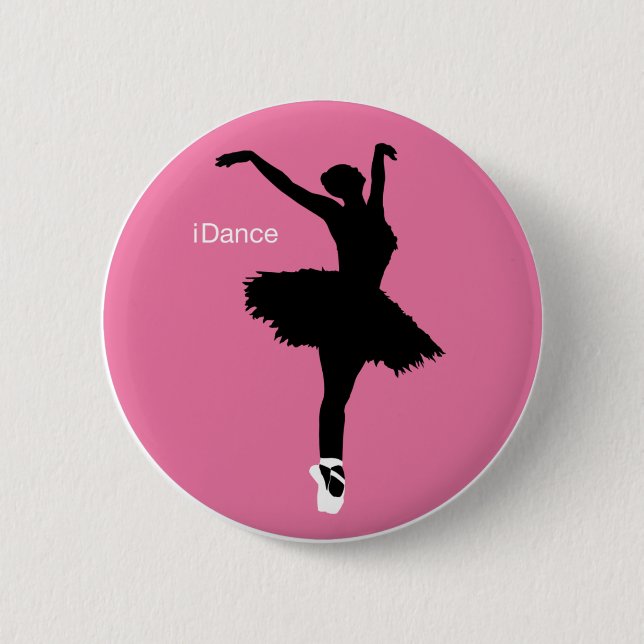 iDance (Pink) Pinback Button (Front)