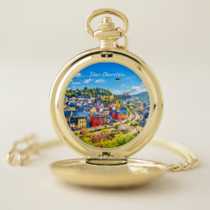 Idar-Oberstein, Germany - Colorful Town Pocket Watch