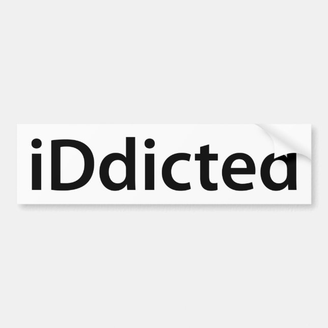 iDdicted Bumper Sticker (Front)