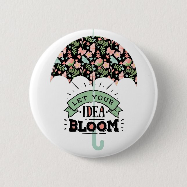 Idea Bloom Umbrella Button (Front)