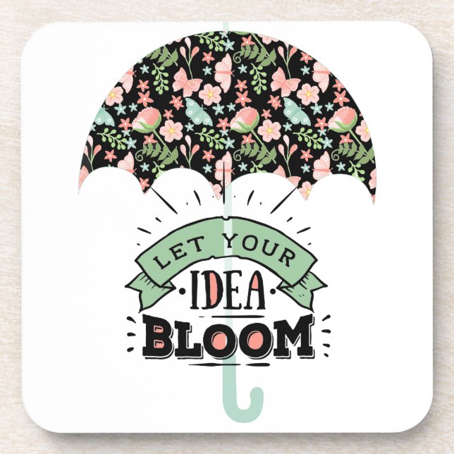 Idea Bloom Umbrella Drink Coaster (Front)