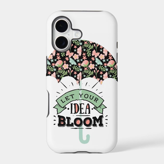 Idea Bloom Umbrella Iphone Case (Back)