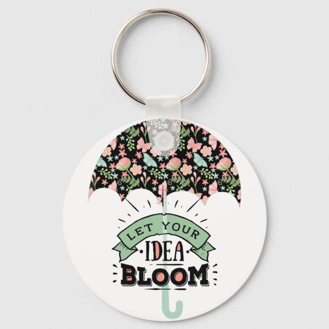 Idea Bloom Umbrella Keychain (Front)