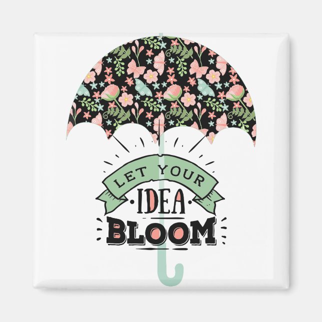 Idea Bloom Umbrella Magnet (Front)